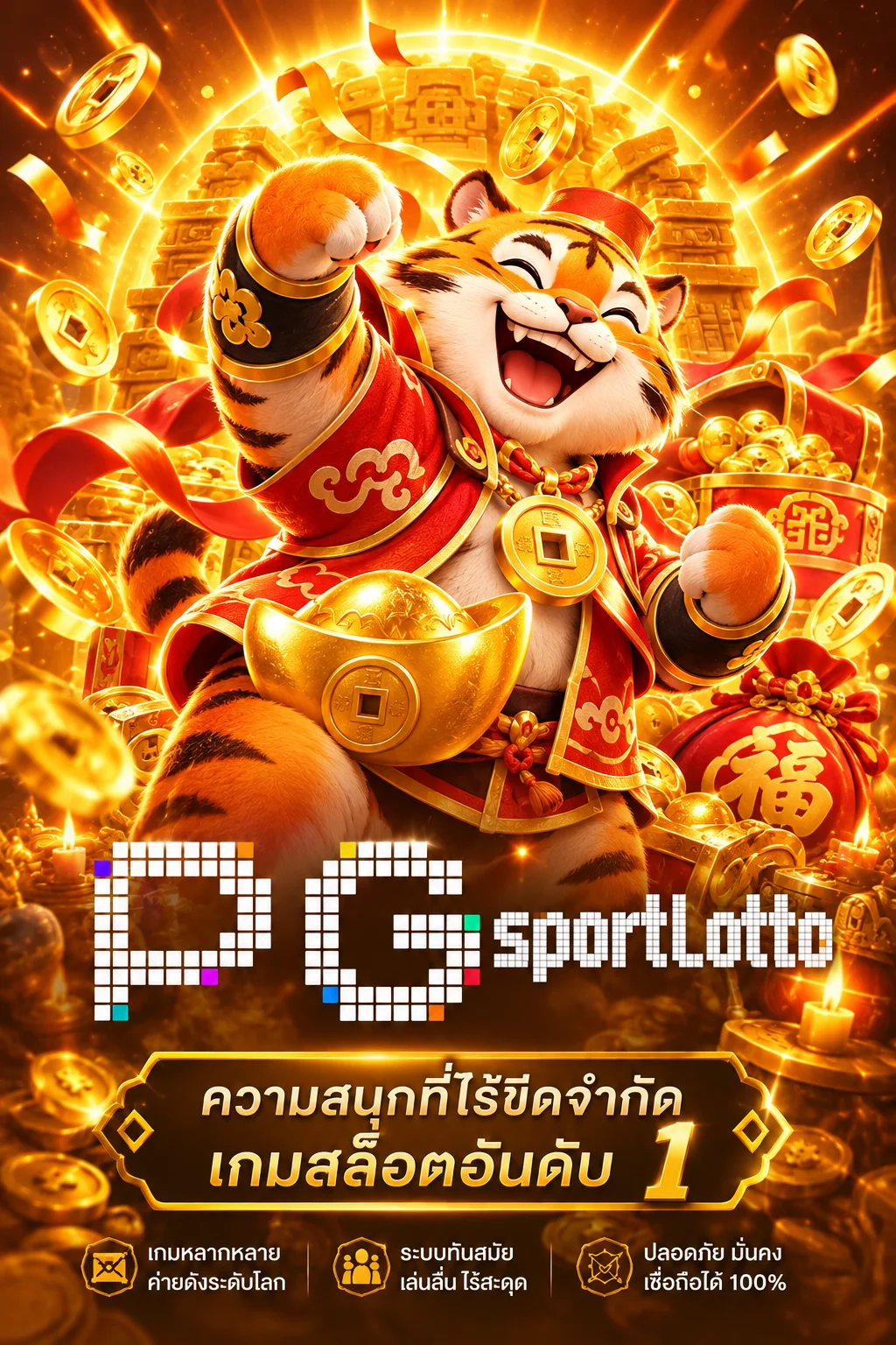 มาสคอต PG Soft สำหรับทดลองเล่น sportlotto
